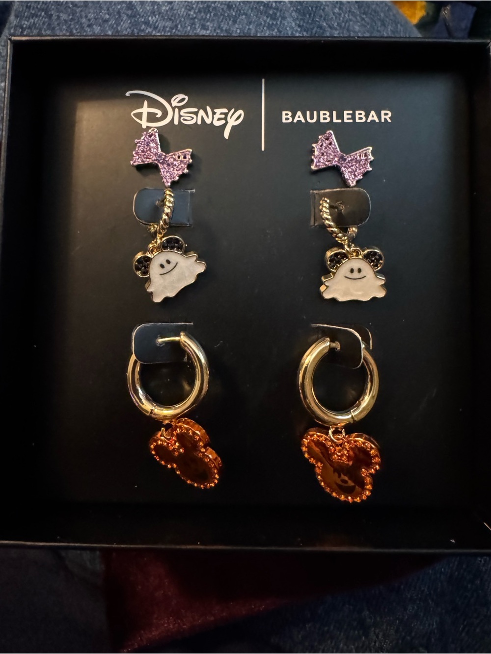 Disney x BaubleBar Purple & Halloween Charm Earring Set